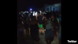 Protesta en Las Tunas este sábado. (Captura de video/Twitter)